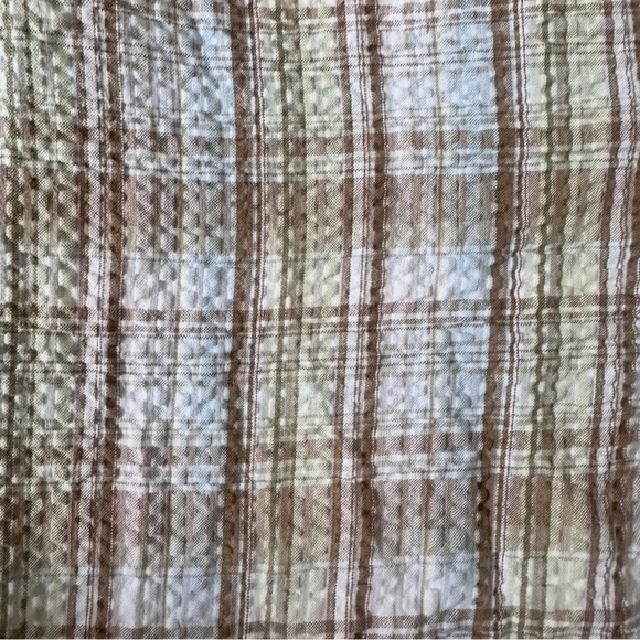 Vintage Blair Pastel Plaid Capri Cropped Pants Womens Size Medium Summer Coastal - Picture 3 of 15
